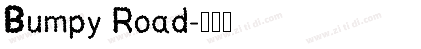 Bumpy Road字体转换